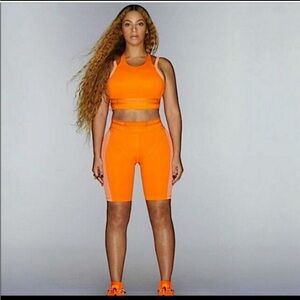 Ivy Park Solar Orange Cycle Shorts